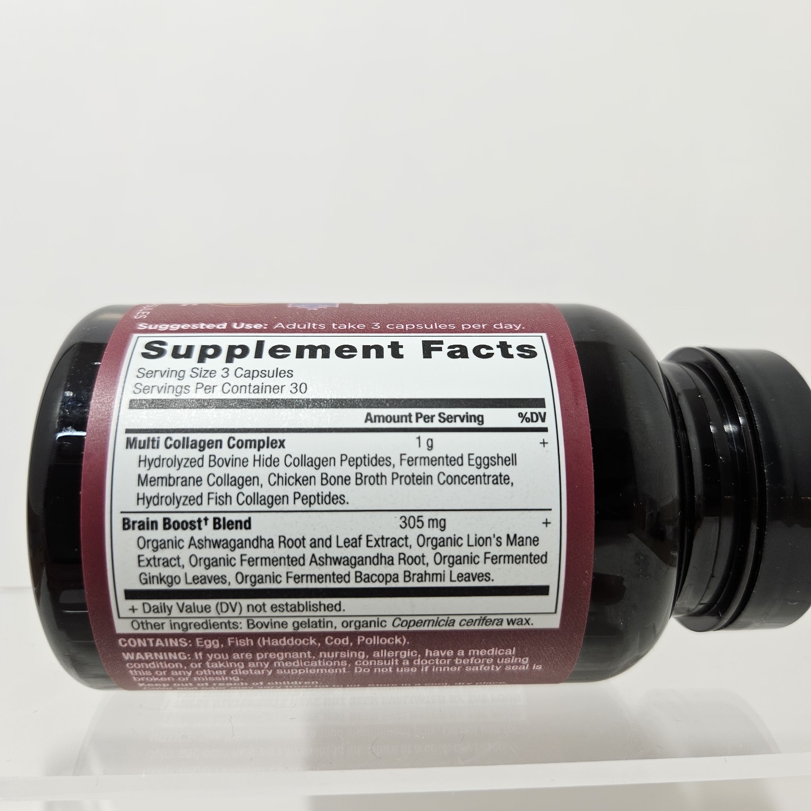 Ancient Nutrition Multi Collagen Brain Boost Supplement 90 Ct ☆EXPIRED☆ 03/2025