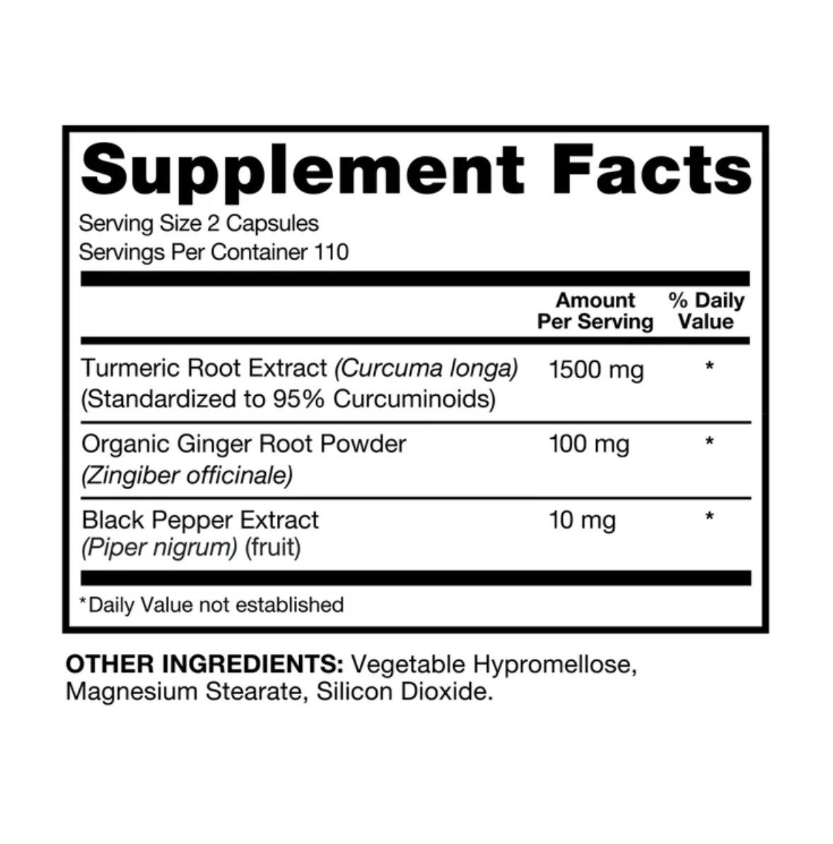 Qunol Turmeric Curcumin 1500mg 220 Capsules w/ Ginger & Black Pepper Joint