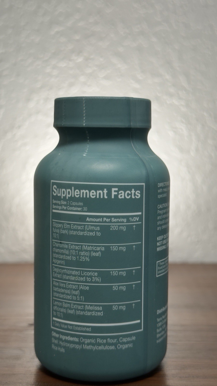 Terra Health Essentials Acid Relief Capsules, 60 Count Gut Health 08/2028