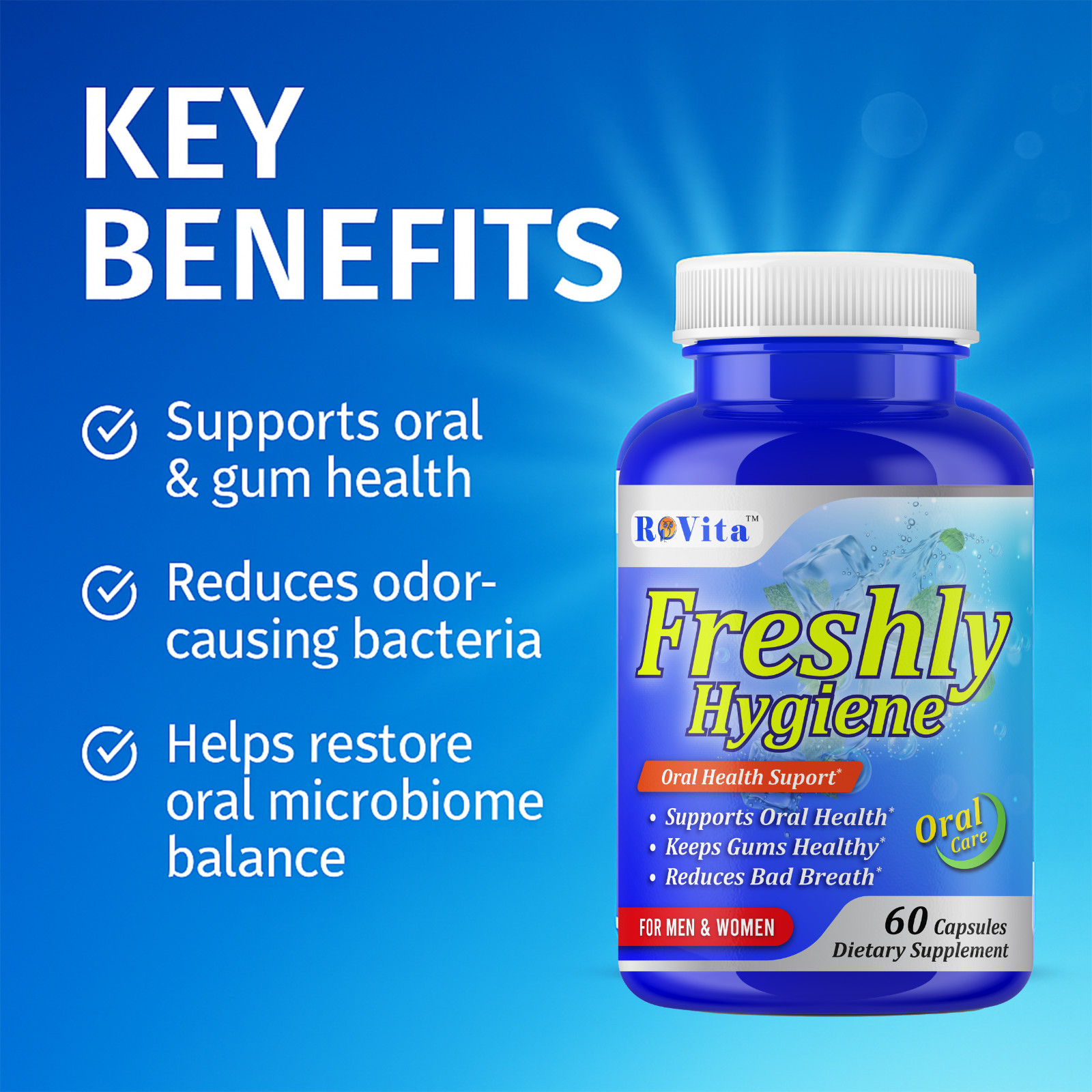 Oral Breath Freshener Dental Probiotics –Oral Health Supplement for Fresh Breath