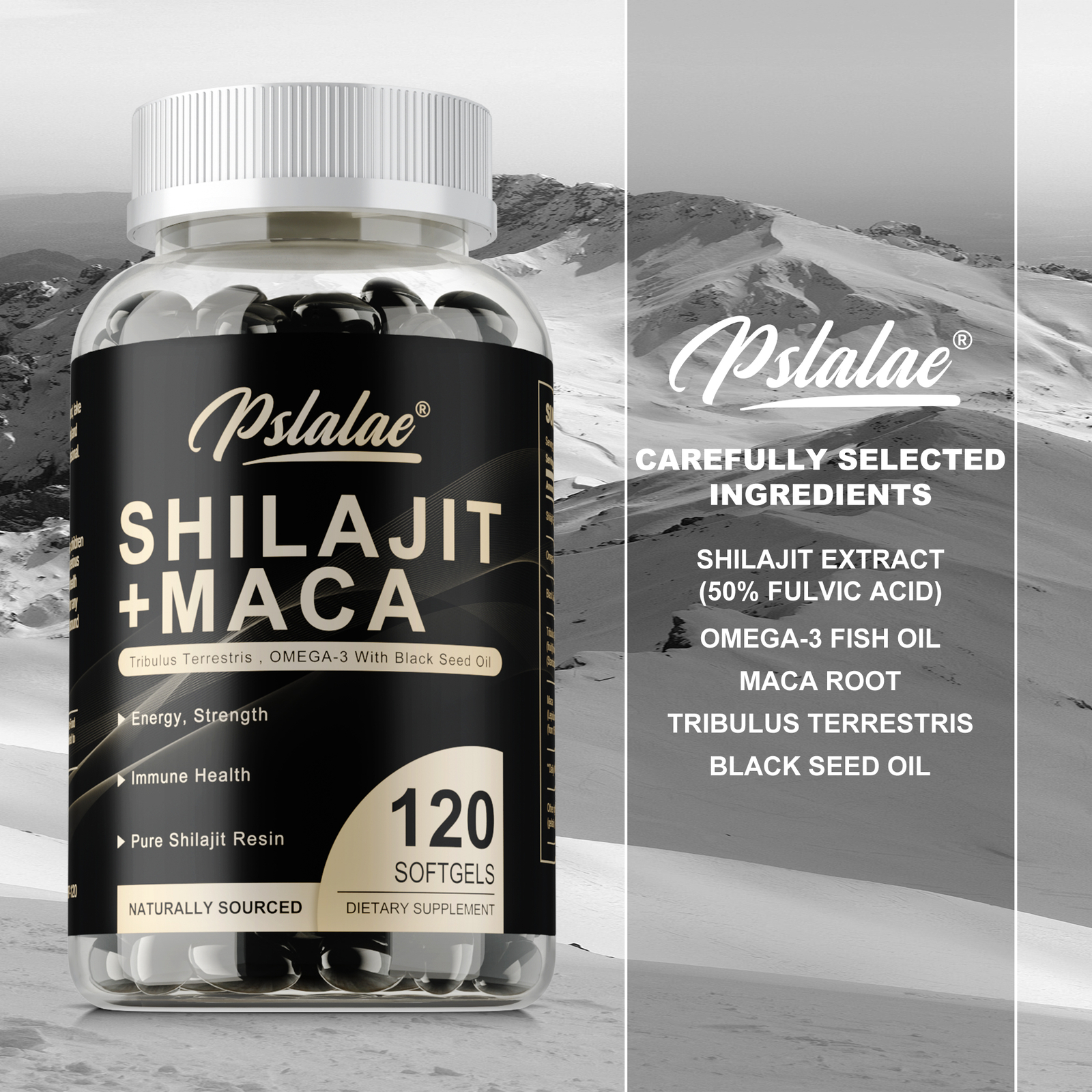 Shilajit + Maca – Enhance Energy & Endurance, Improve Concentration, Immunity