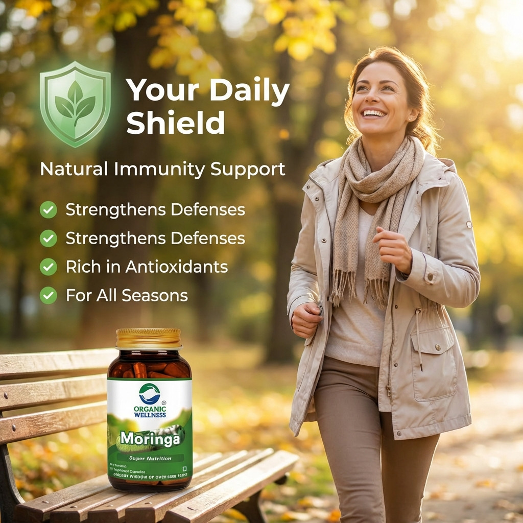 ORGANIC WELLNESS moringa super nutrition 90 vegetarian capsules