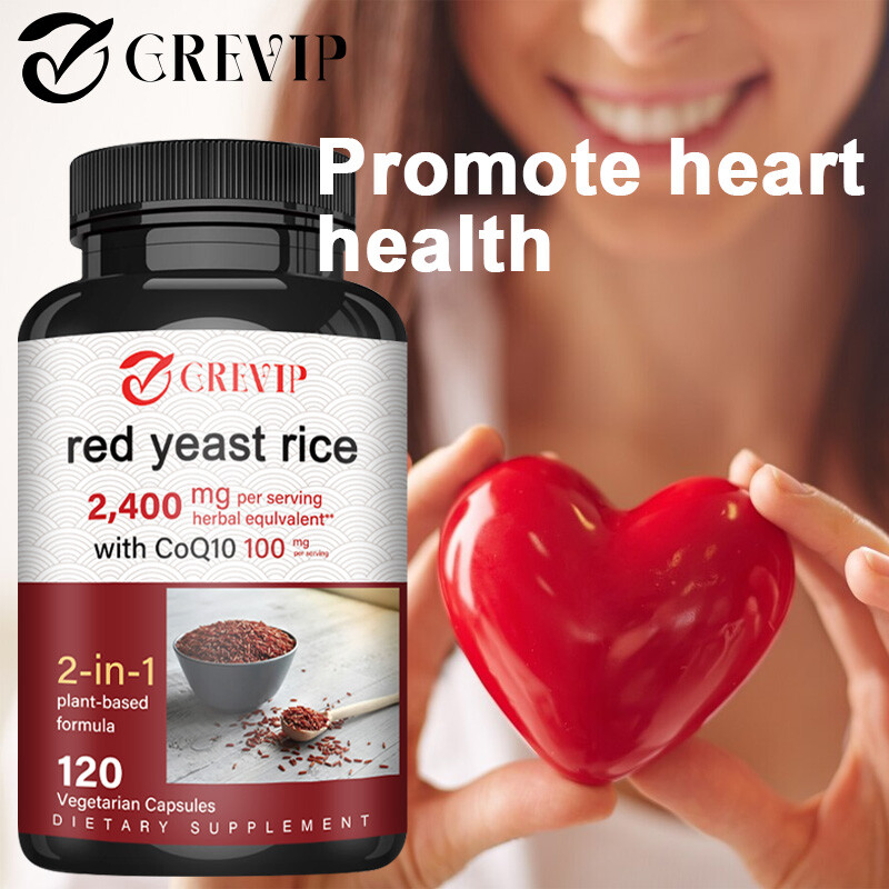 Red Yeast Rice 2400mg – CoQ10 – Energy & Stamina, Heart & Cardiovascular Health