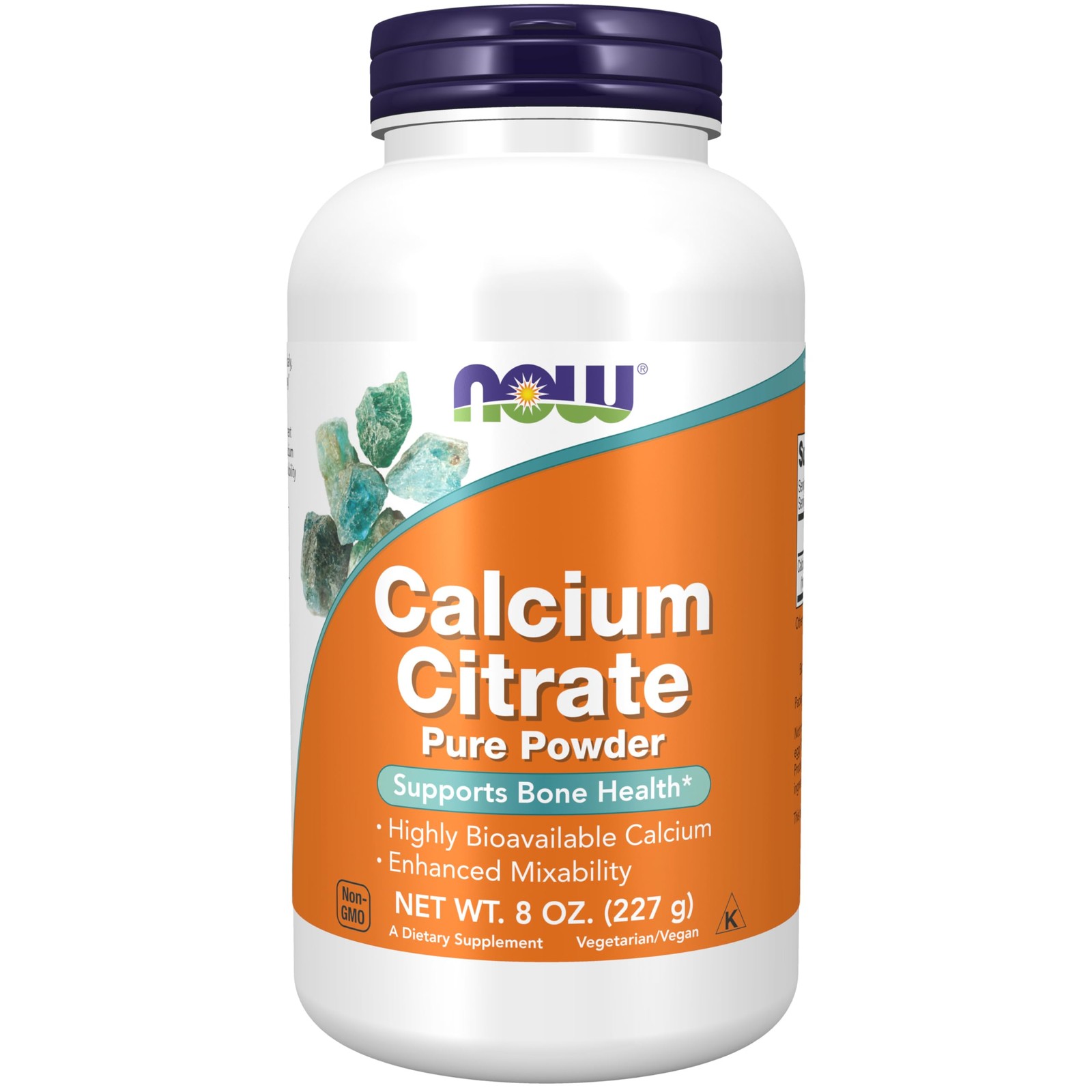 NOW Foods Supplements, Calcium Citrate Powder, 8 Ounce (Pack of 1), Off White