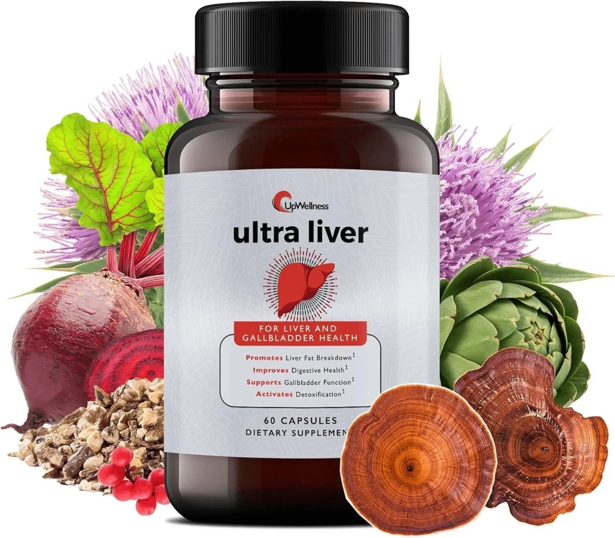 UpWellness Ultra Liver Supplement Liver Health and Gallbladder Aid Original