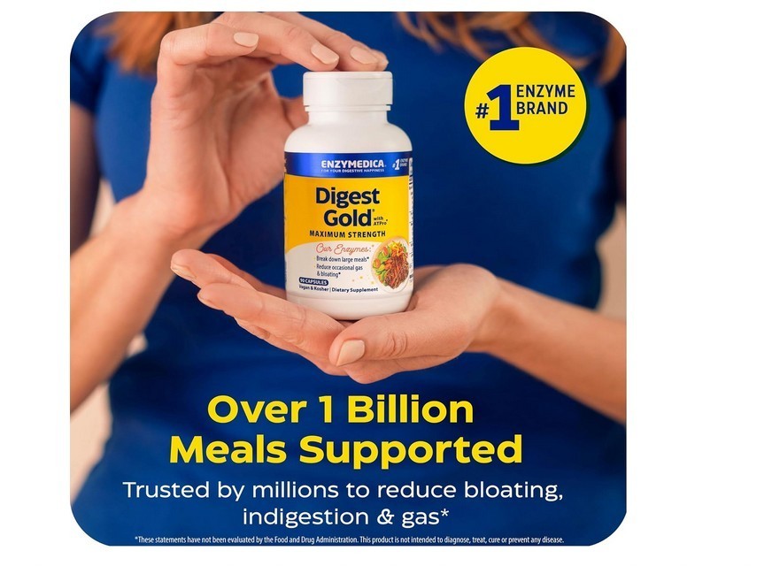 Enzymedica Digest Gold Max Strength w/ ATPro – 21 Caps Digestive Enzymes NEW