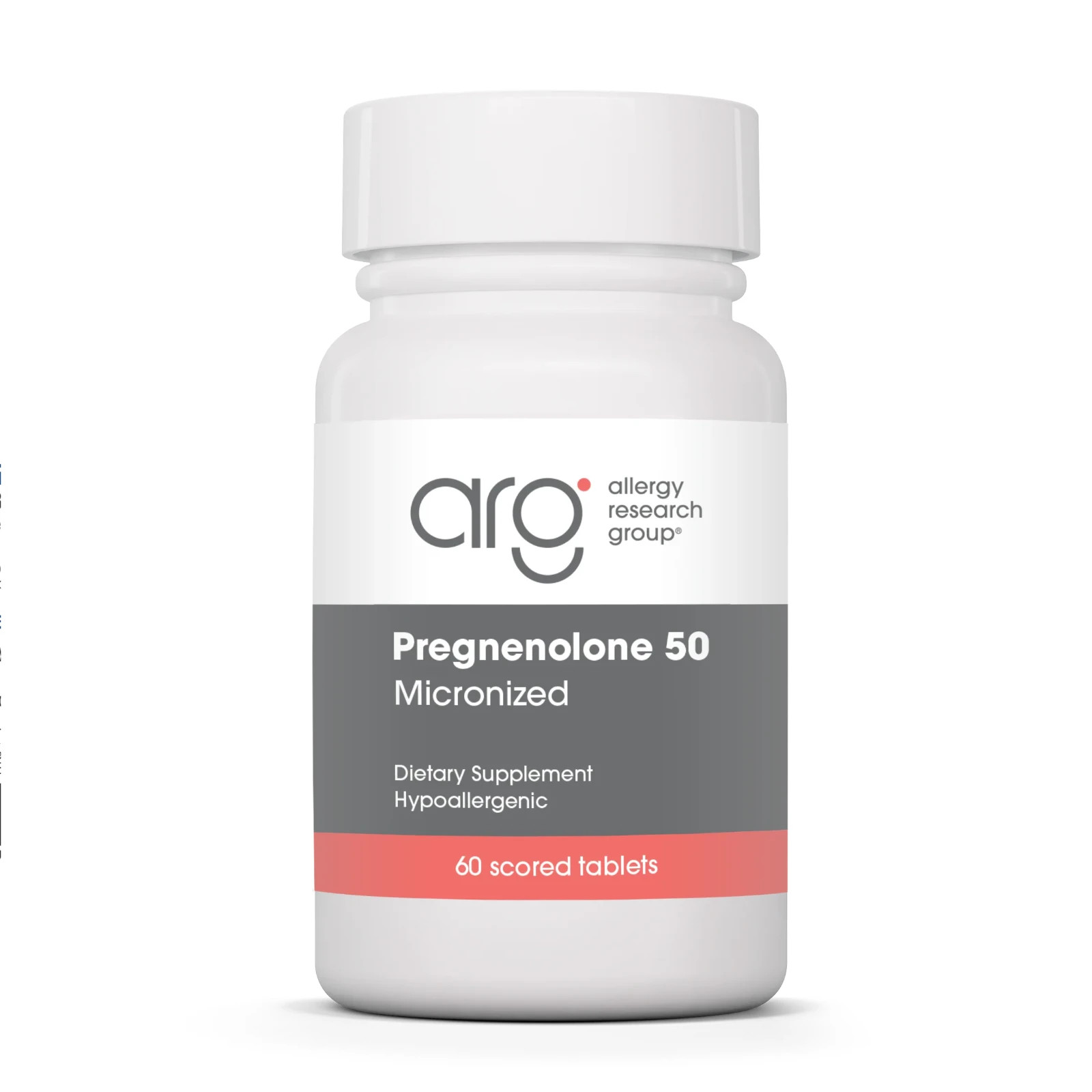 Pregnenolone 50mg Micronized 60 Tablets Allergy Research Group