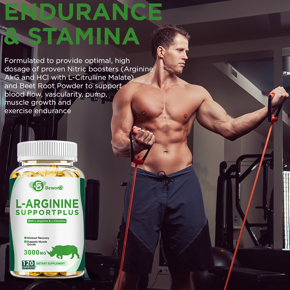 L-Arginine 3000mg Nitric Oxide,Testosterone Booster,Sperm Health, Energy Support