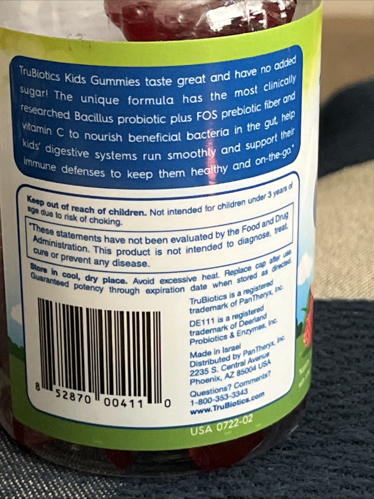 TRUBIOTICS KIDS SUGAR FREE Gummies Digestive 40 Gummies Exp. 05/2025