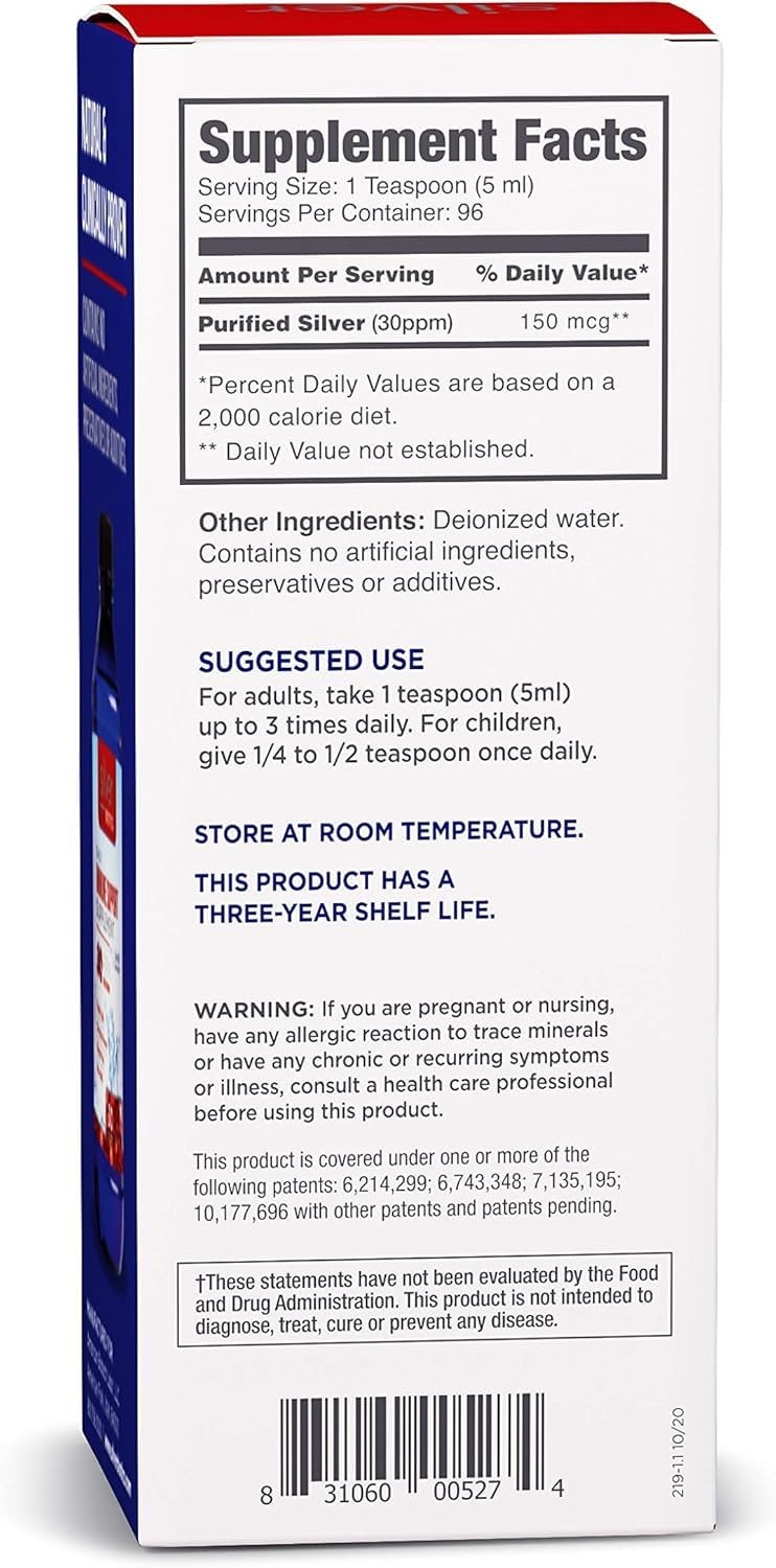 Silver Biotics 30 PPM Extra Strength Daily Immune Support Supplement with Pat…