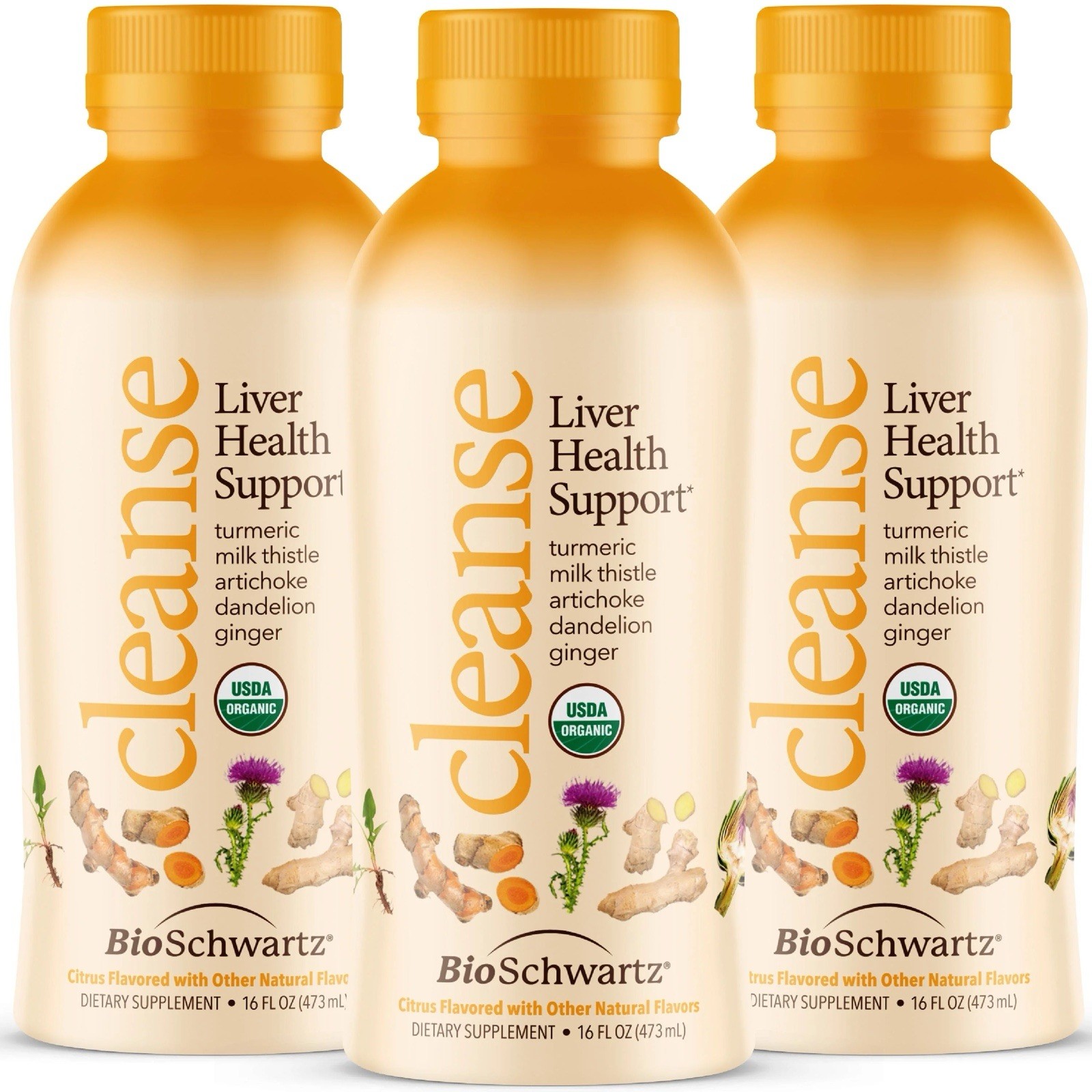 3-Pack BioSchwartz Cleanse Liver Health Support, Organic Liver Detox Exp:10/2027
