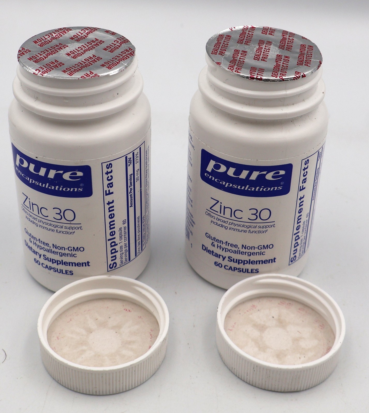 2-PACK – Pure Encapsulations Zinc 30 mg – Dietary Supplement 60 Count BB 04/2028