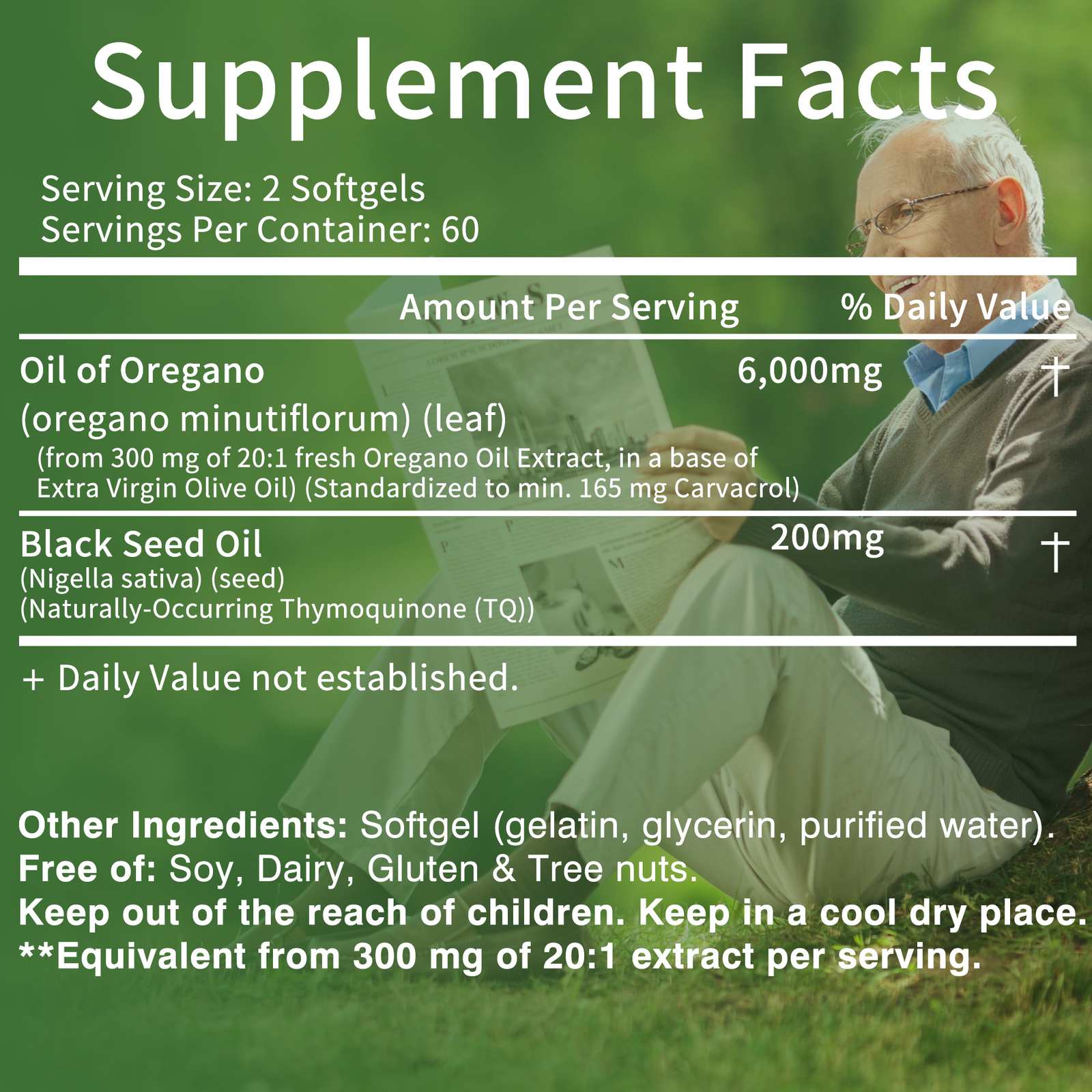 Oil of Oregano – Black Seed Oil – Immune System, Digestive Health, Antioxidants