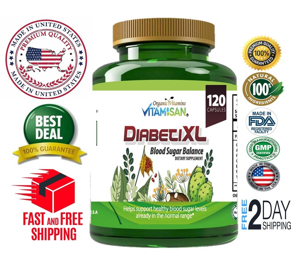 Blood Sugar Support Metabolism 120 Capsules Natural Control & Blood Regulator