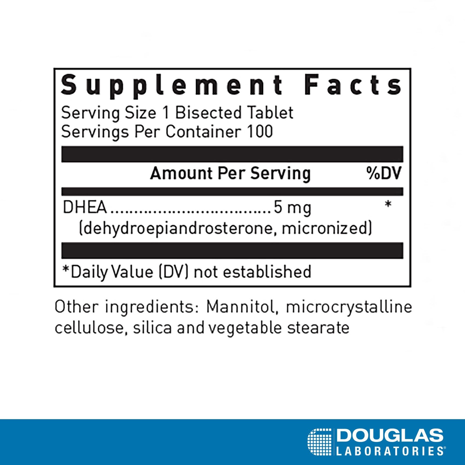 Douglas Laboratories DHEA 5 mg Dissolvable Tablets – 100 Count (Pack of 1)