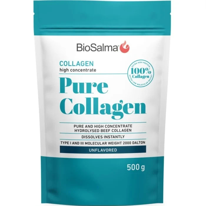 3x BioSalma Pure Collagen 500g 100% Collagen Peptides Hydrolyzed Neutral Taste