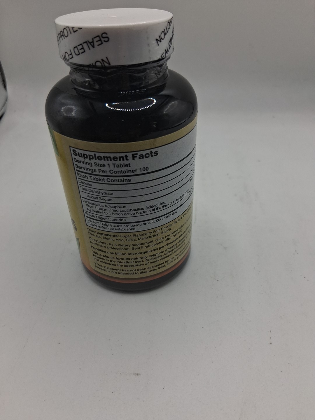 2x Nature’s Blend Acidophilus Chewable Raspberry Tablets 100ct. Ea.Exp:02/2028