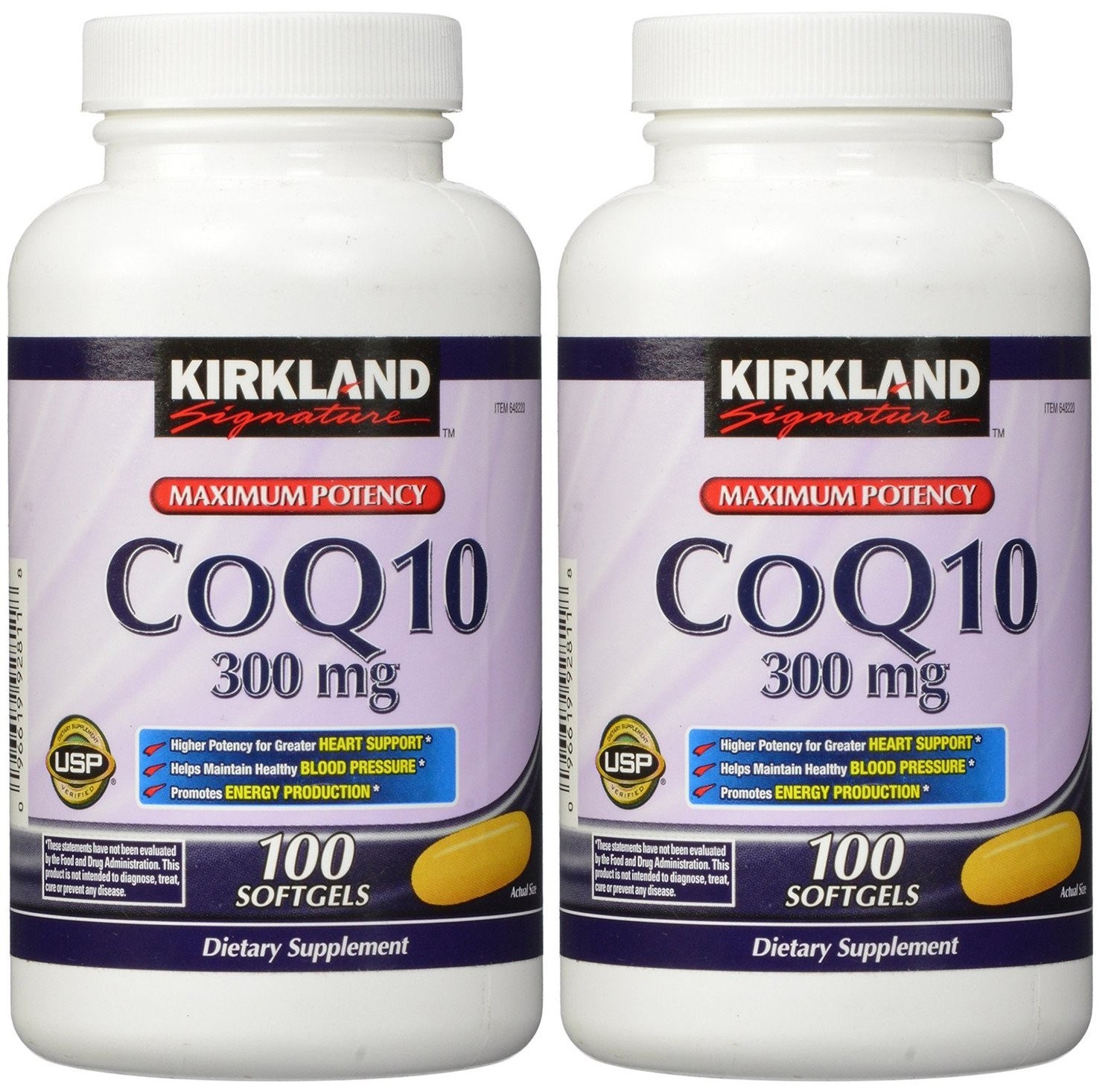 CoQ10 300mg Softgels – 100 Count, Pack of 2, Antioxidant Support, Heart Health