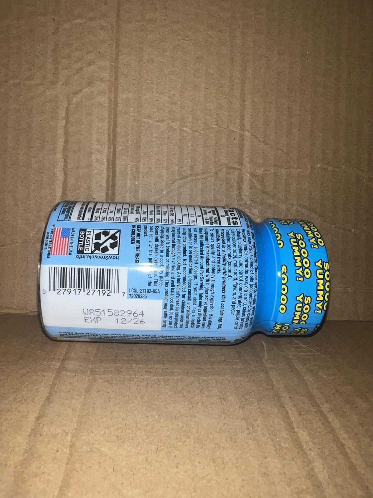 GUMMY MULTIVITAMIN Lil Critters Paw Patrol Qty: 60ct & 70ct