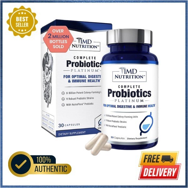 1MD Nutrition Complete Probiotics Platinum 51 Billion CFU 11 Strains 30 Capsules