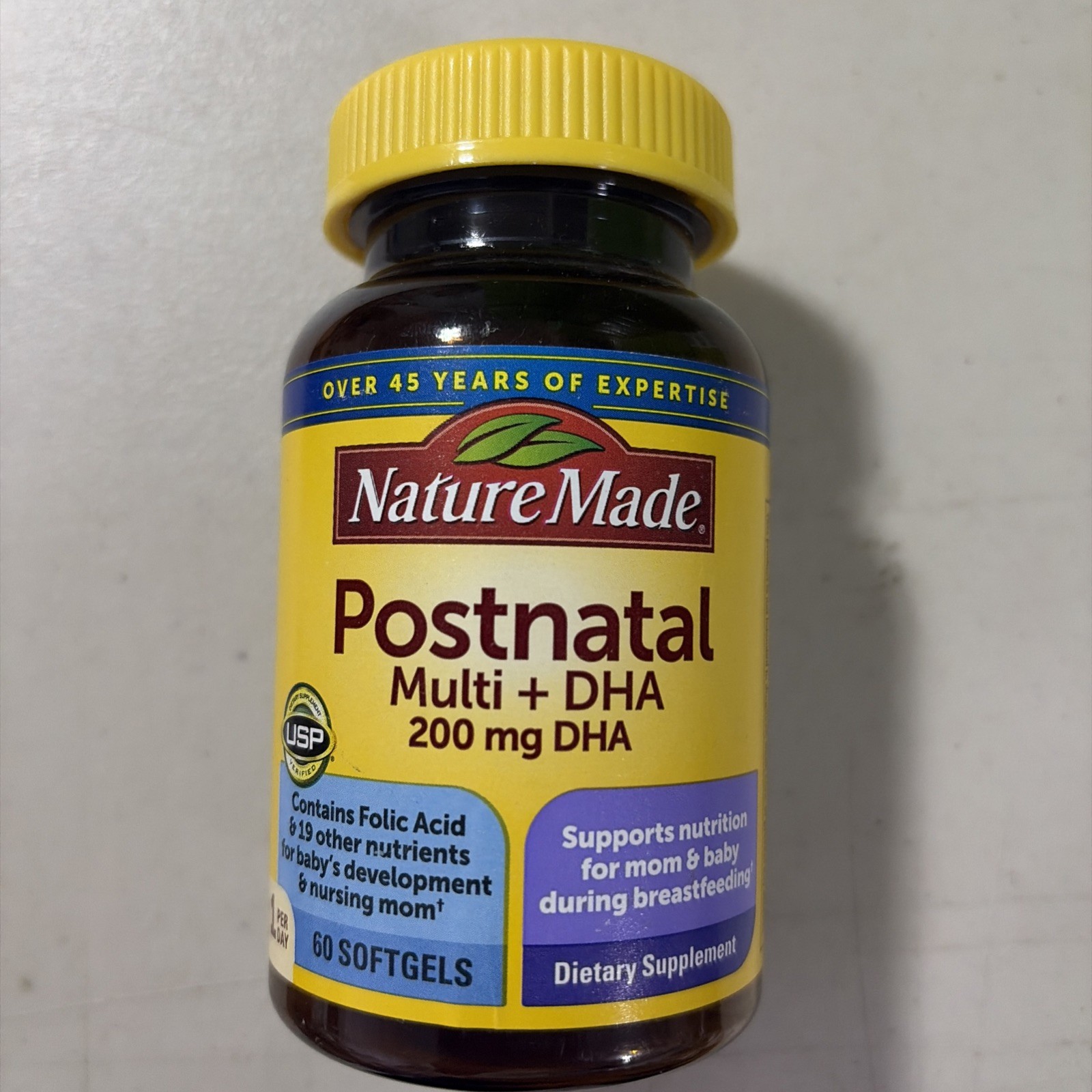 Postnatal Multi + DHA 60 Soft gels – Nature Made Exp 02/2026