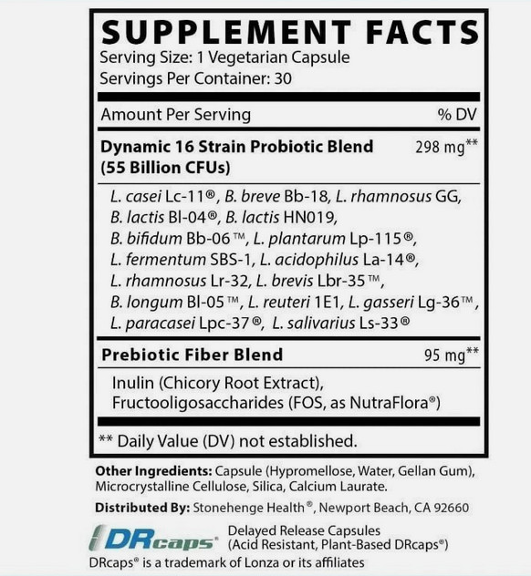 pack of 2 Dynamic BIOTICS Stonehenge Probiotic Immune, Digestive, IBS