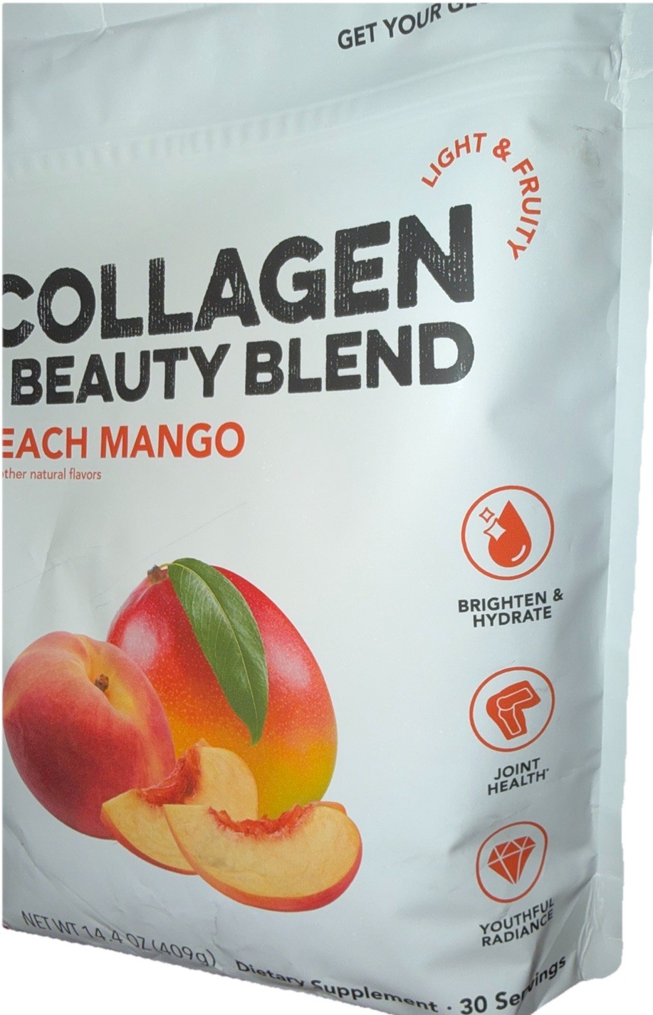 Clean Simple Eats Collagen + Beauty Blend, Peach Mango, 30 Servings Joint Health