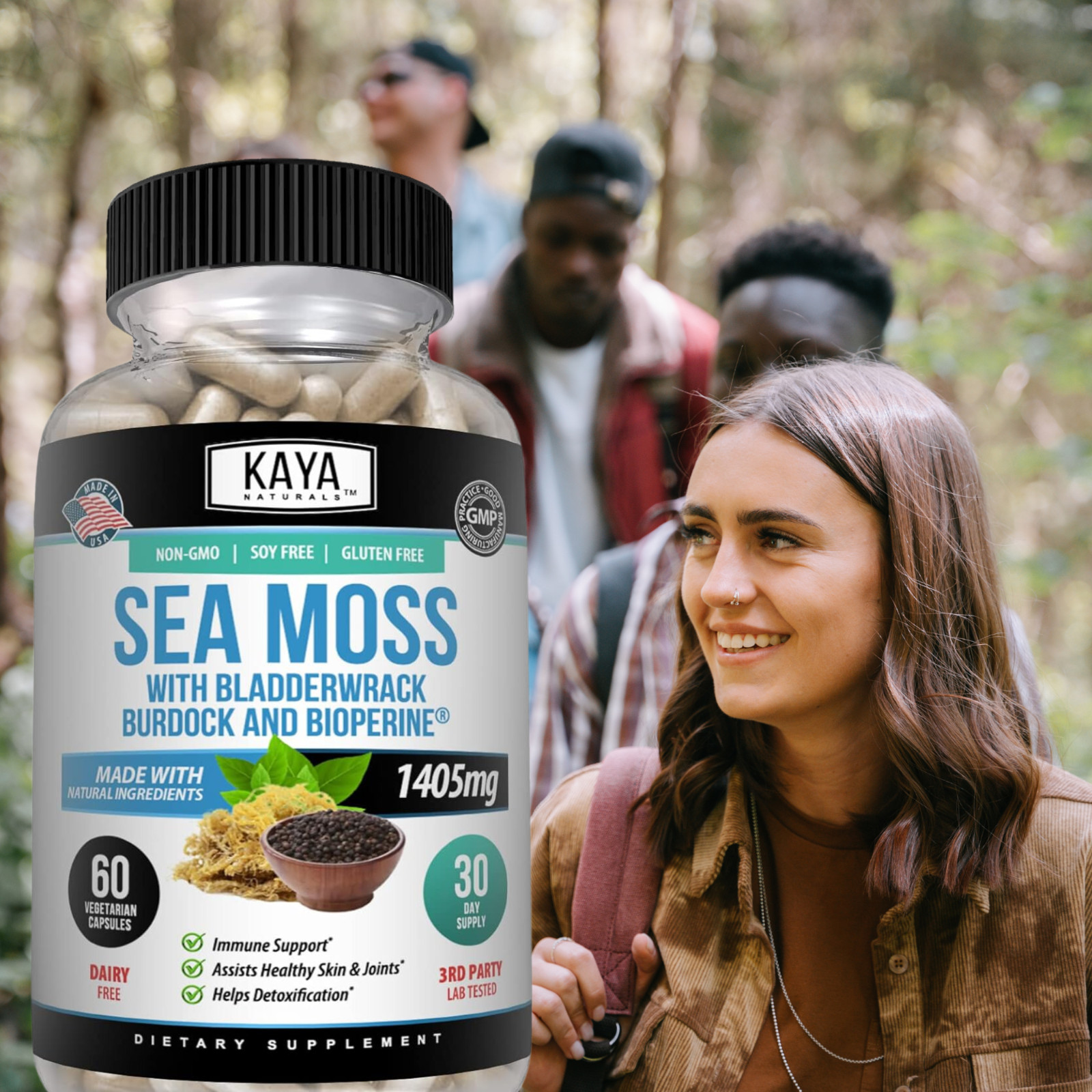 Organic Irish Sea Moss, Burdock Root, Bladderwrack Powder, Immune & Thyroid Care