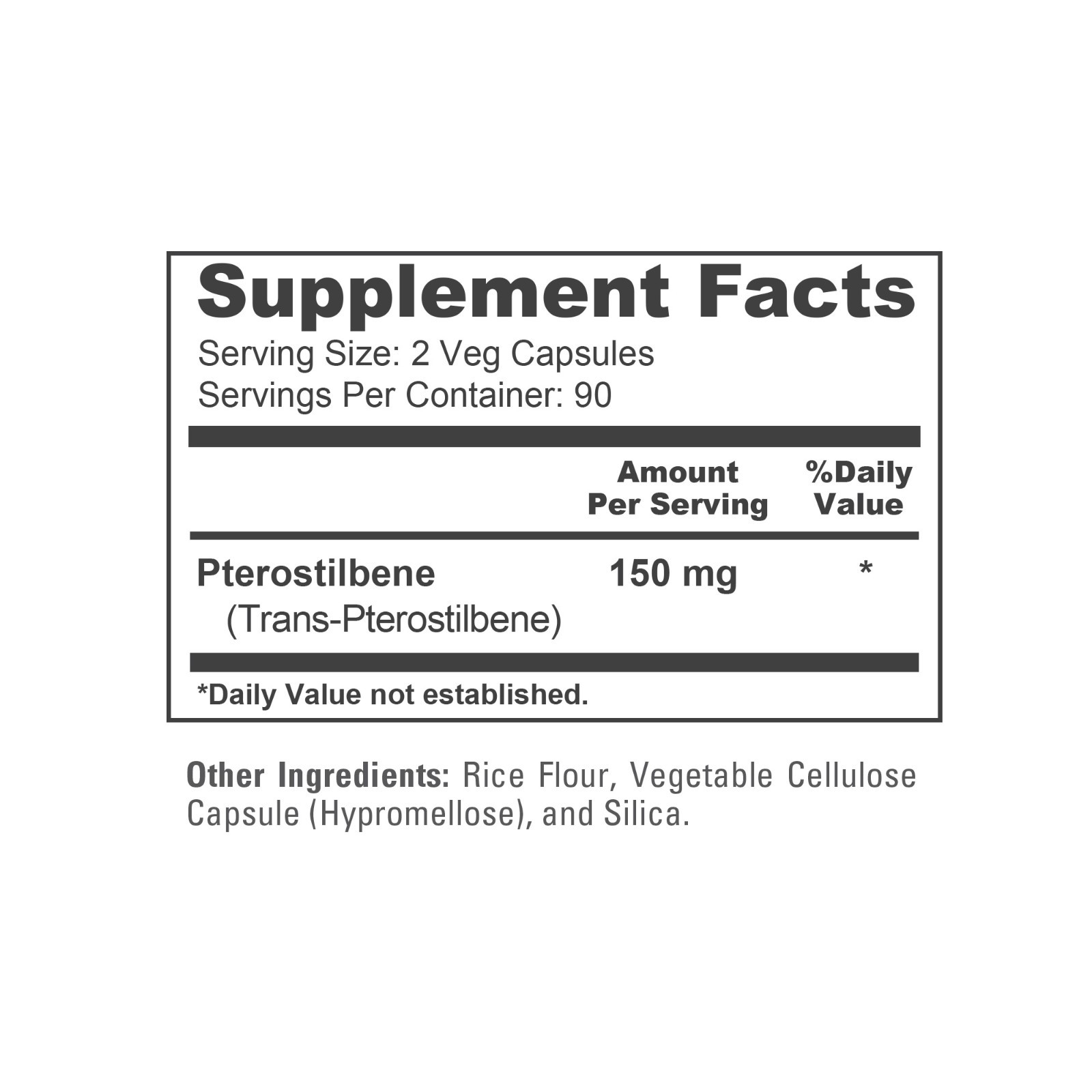 NusaPure Pterostilbene 150mg 180 Veggie Caps (Non-GMO)