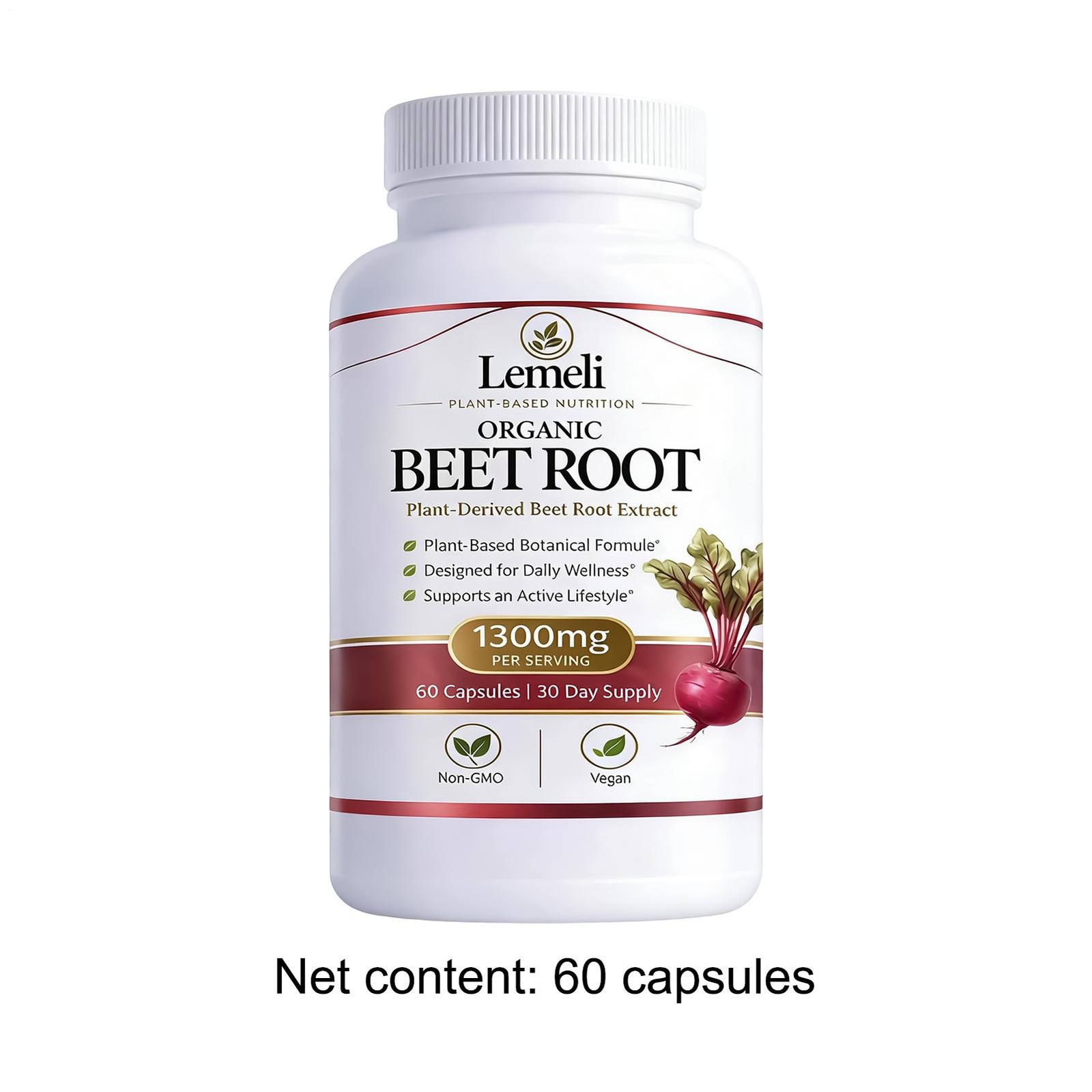Plant Beetroot Lemeli – Based Daily Wellness Supplement – Antioxidant Blend