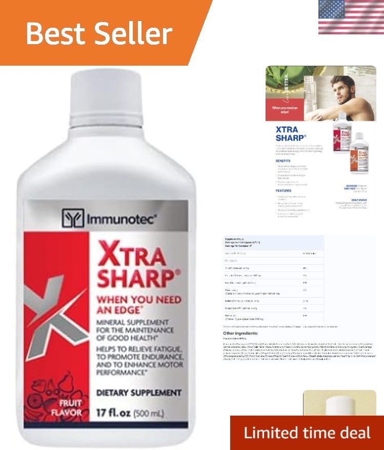Natural Xtra-Sharp Fruit Flavor – 16 oz Liquid Energy & Wellness Supplement