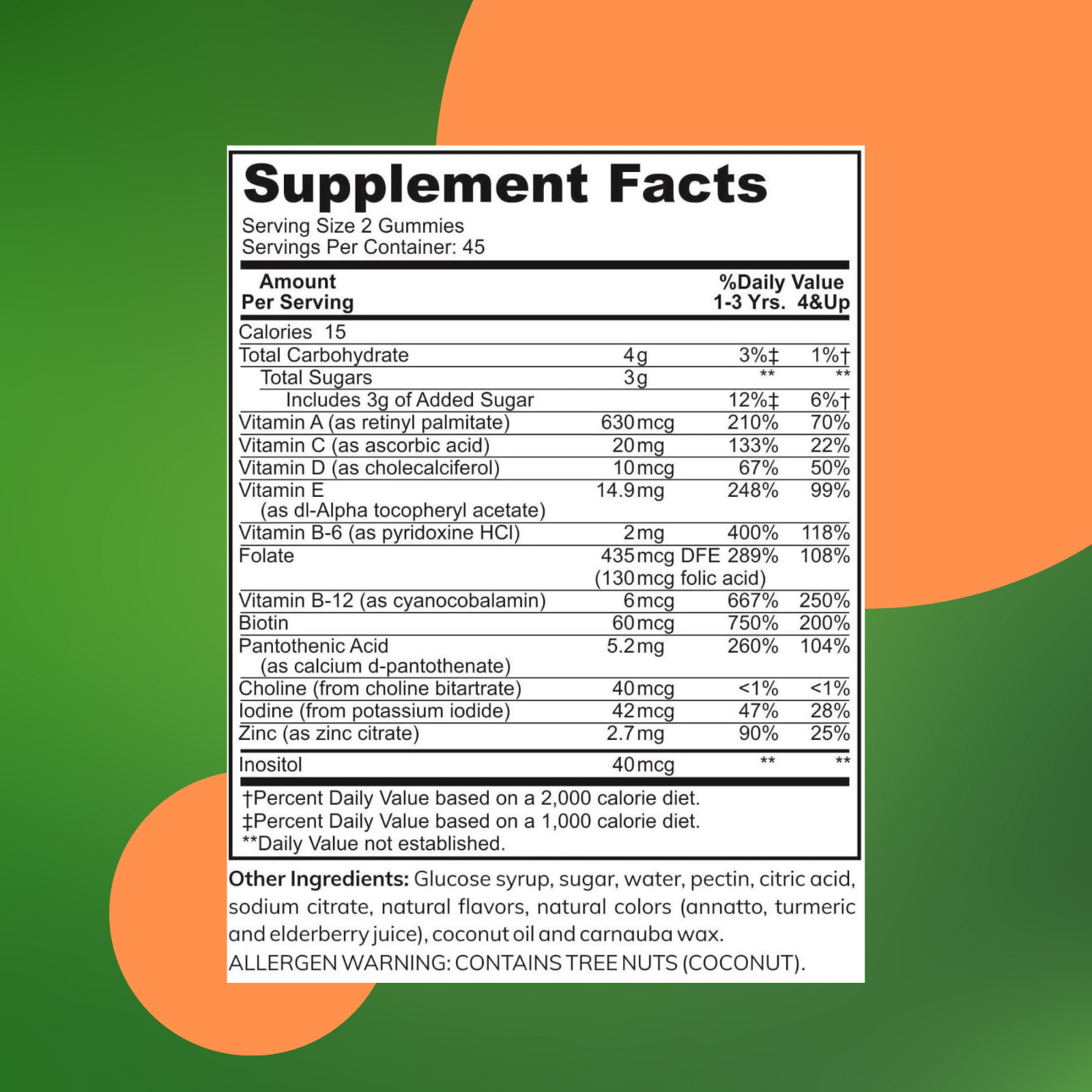 Zaytun Halal Adult Multivitamin Gummies for Men & Women, 270 Gummies Made in USA