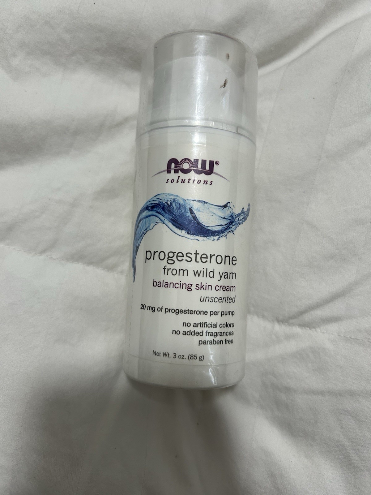 NOW Progesterone from Wild Yam Balancing Skin Cream 3 oz Ex 07/2028 New Sealed