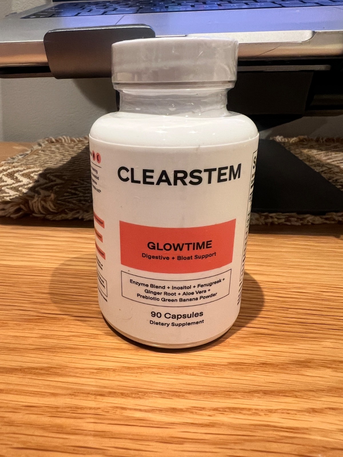 CLEARSTEM Glowtime Digestive Enzyme & Probiotic Blend – 30 Servings – New/Sealed
