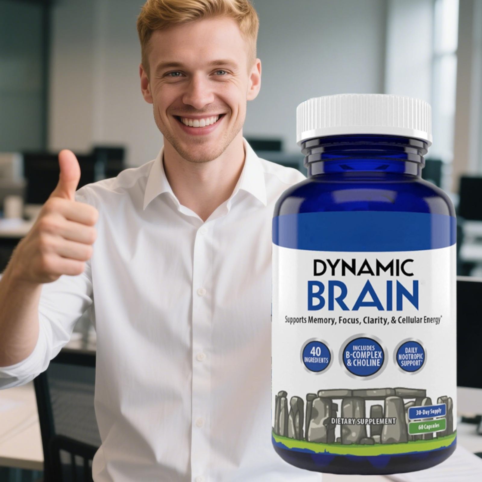 Brain Dynamic Supplement – Focus , Memory & Clarity Support , 60 Capsules * 1 –