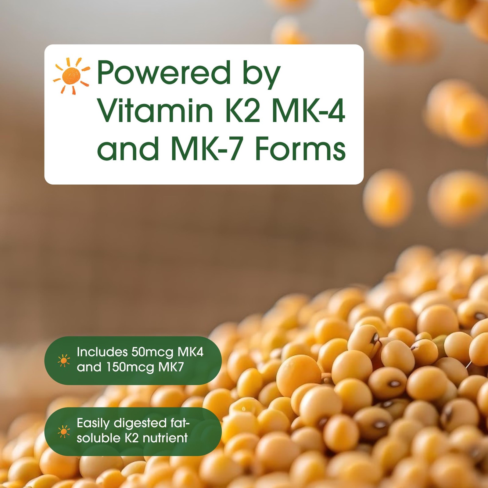 NatureBell Vitamin K2-240 Capsules – 200mcg Double 240 Count (Pack of 1)