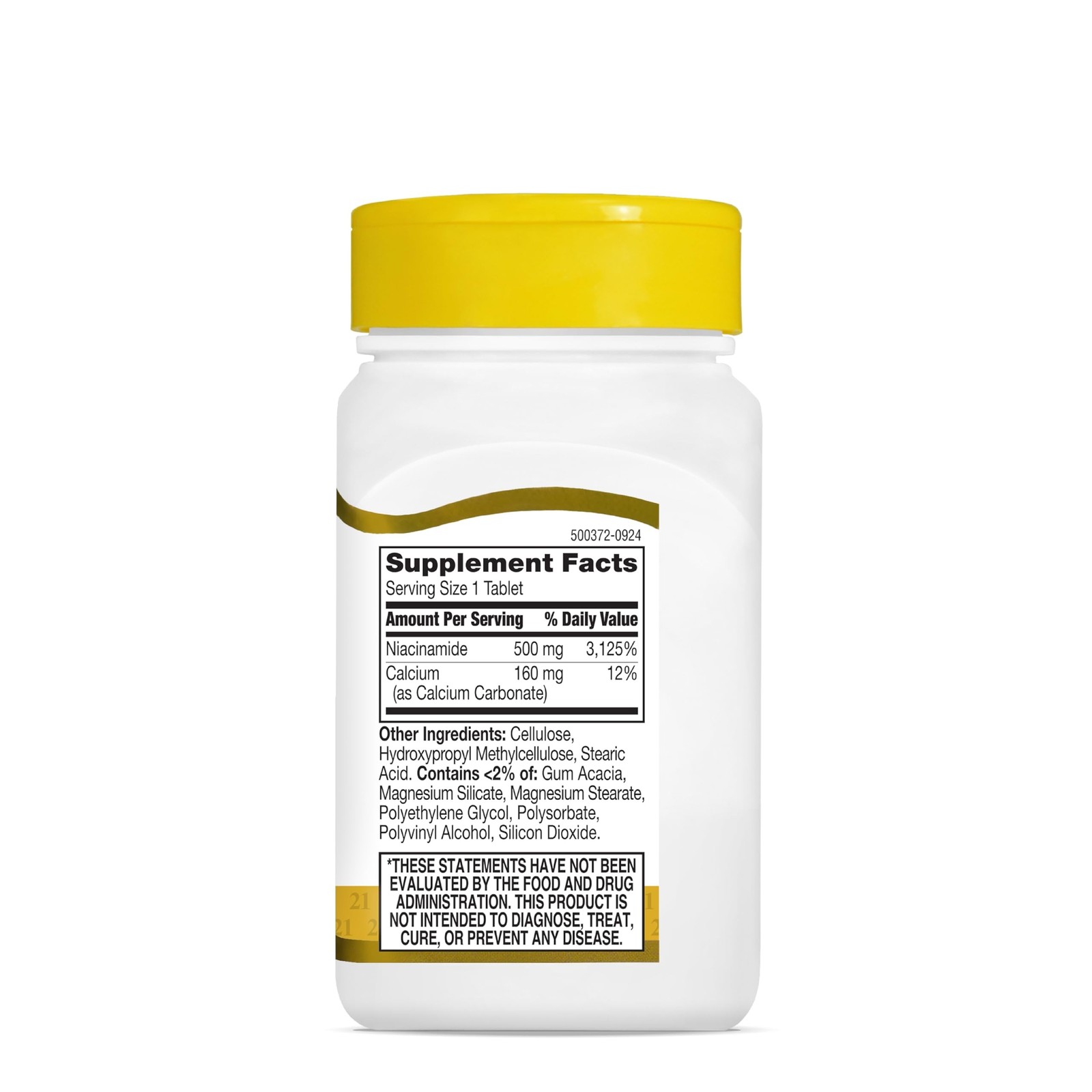 21st Century Niacinamide 500mg Prolonged Release No Flush 110 Count
