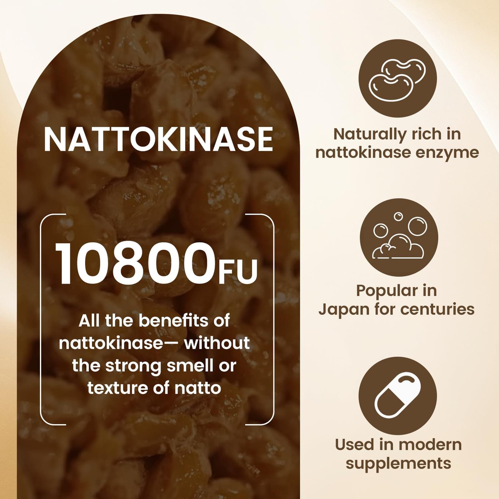 1-5 pack Nattokinase Supplement – 10800 FU 60 Capsules Per Serving US STOCK