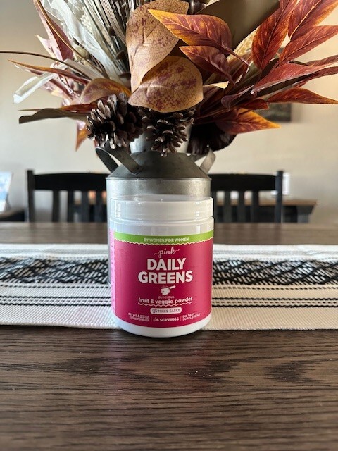 Daily Greens Pink For Women 4.23 oz(120gr) Fruit &Veggie Powder – Exp 10/2026
