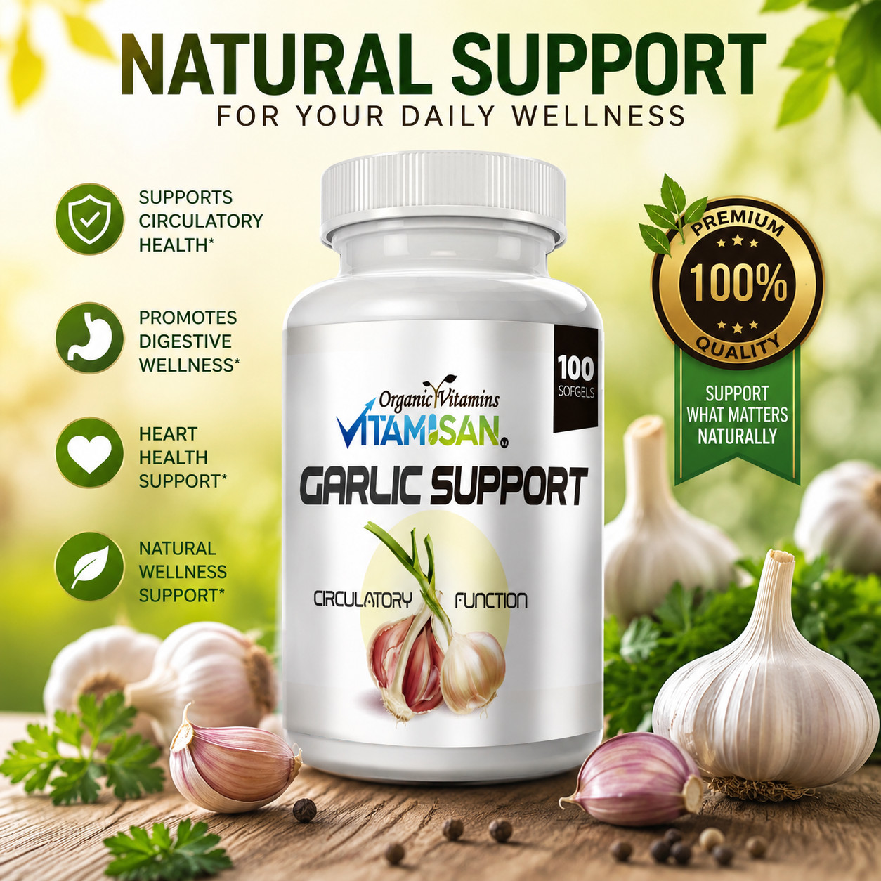 2 Garlic Fresh Extract 5000 mg Cholesterol Health supp 200 Antioxidant Pills gel