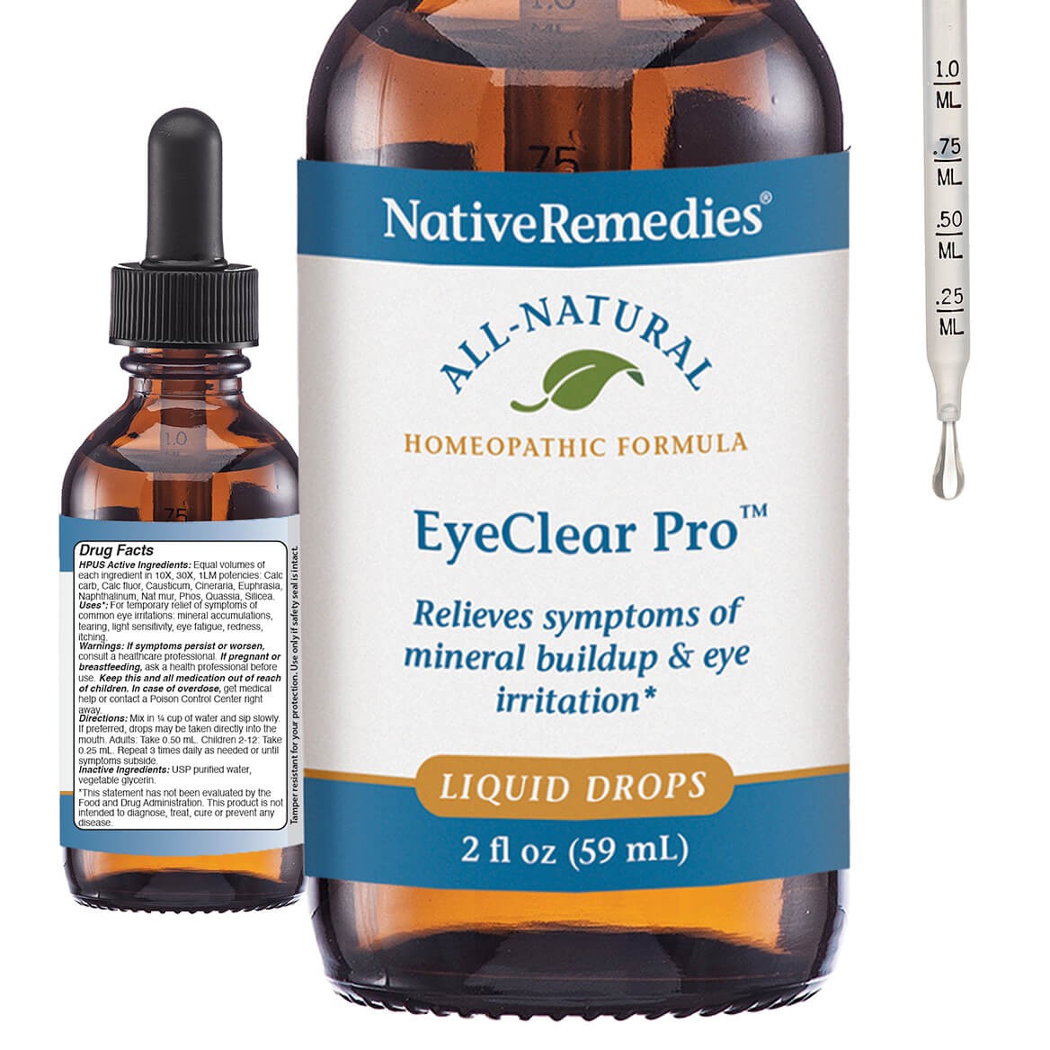 EyeClear Pro Oral Liquid: Natural Dry/Red Eye Support (Not an Eye Drop) – 2 oz.
