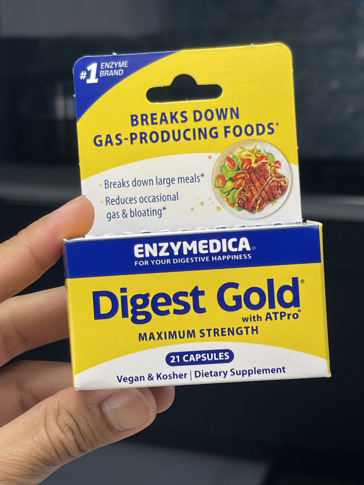 Enzymedica Digest Gold Max Strength w/ ATPro – 21 Caps Digestive Enzymes NEW