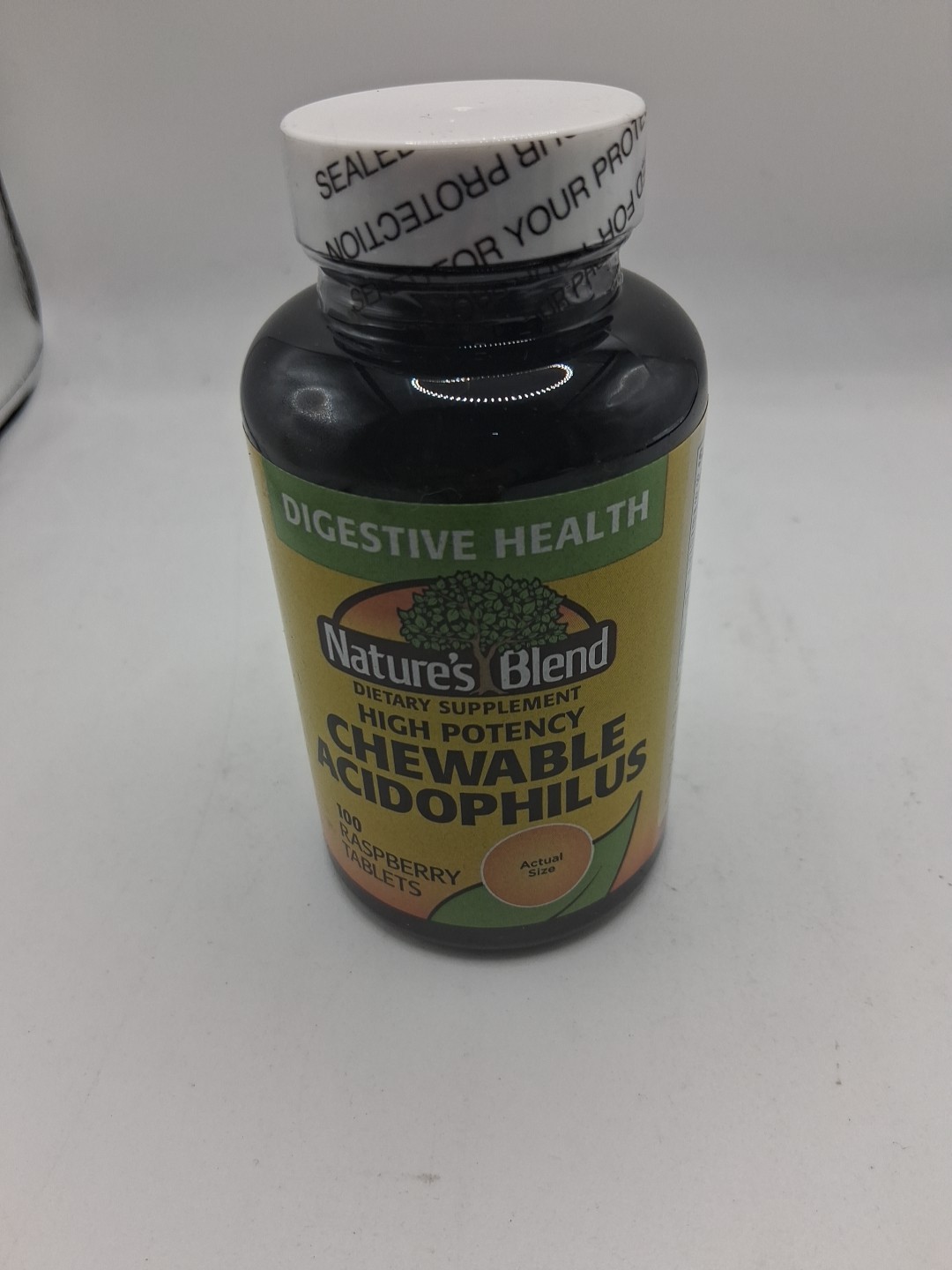 2x Nature’s Blend Acidophilus Chewable Raspberry Tablets 100ct. Ea.Exp:02/2028