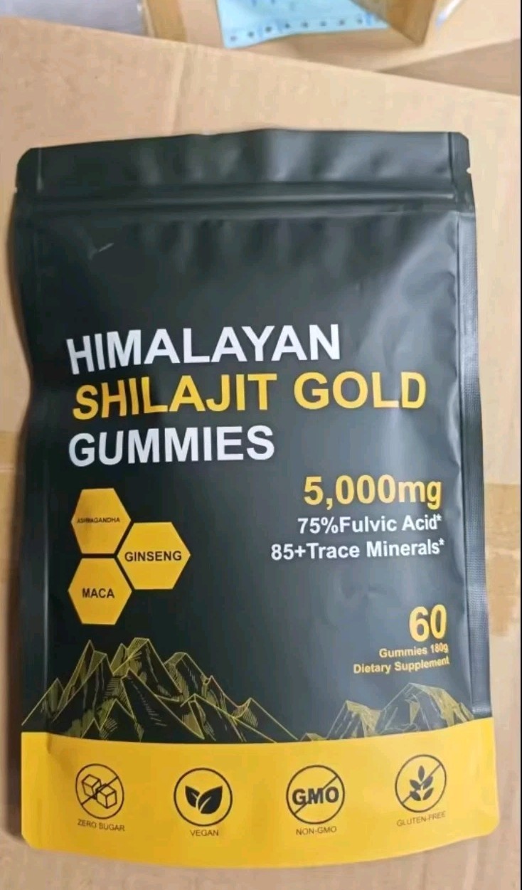 (1) Himalayan Gold Shilajit 5000mg Gummies 60 Pure SHILAJIT Maca Ginseng