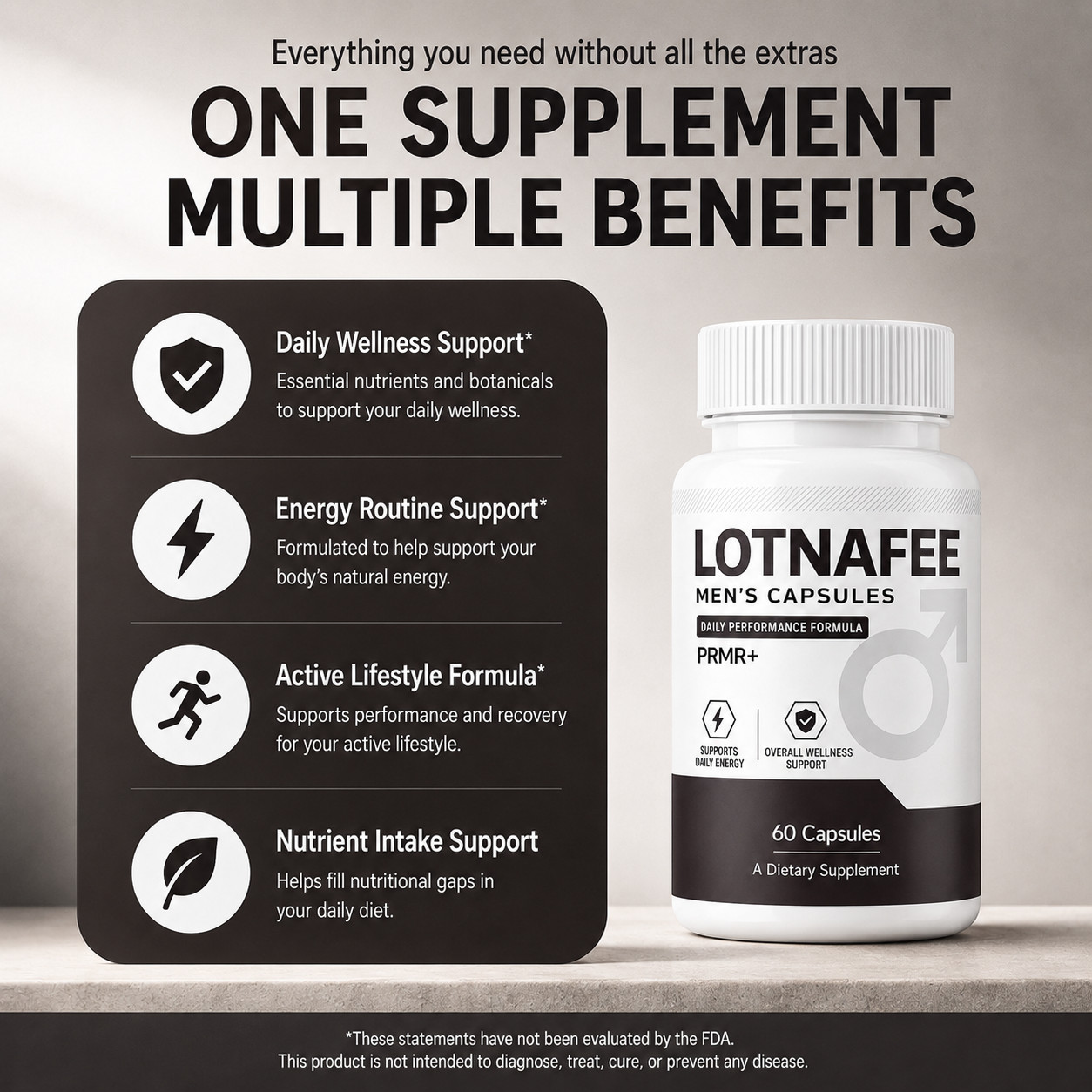 Lotnafee,Capsules, Lotnafee, Premium Performance Supplement – (60 Capsules)