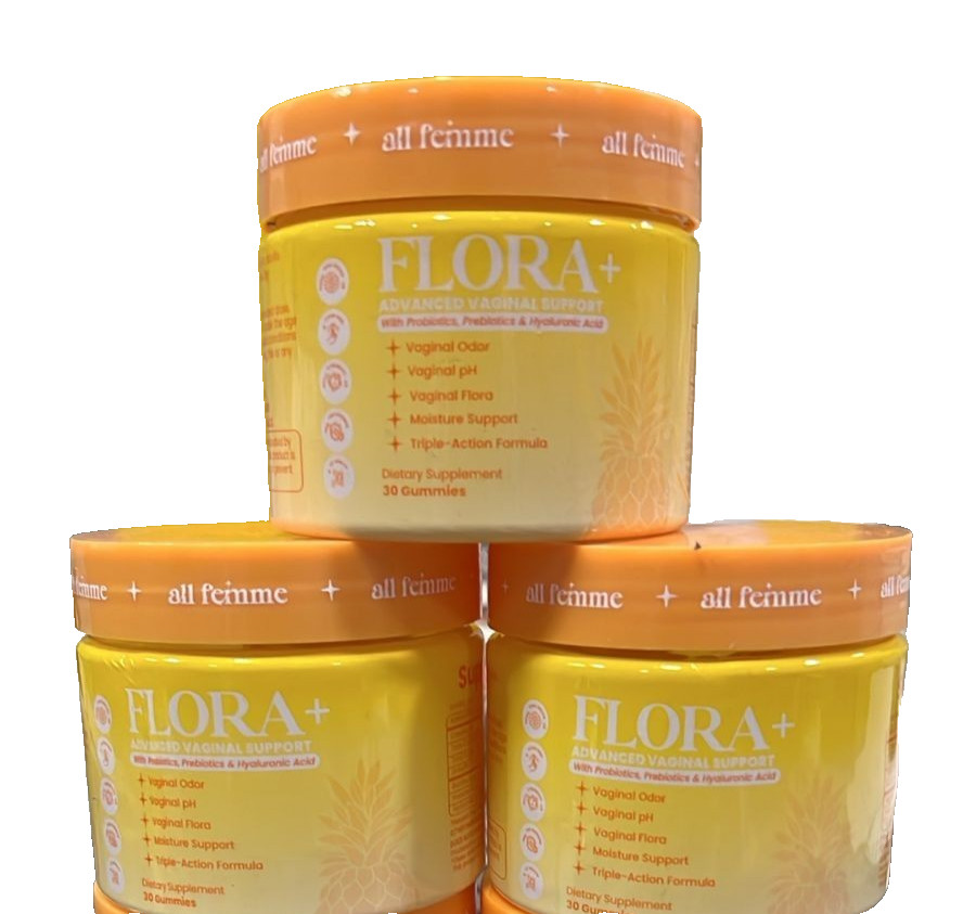 3x Flora Plus Gummies, Advanced Vaginal Support, Vaginal Health Gummies, Ph