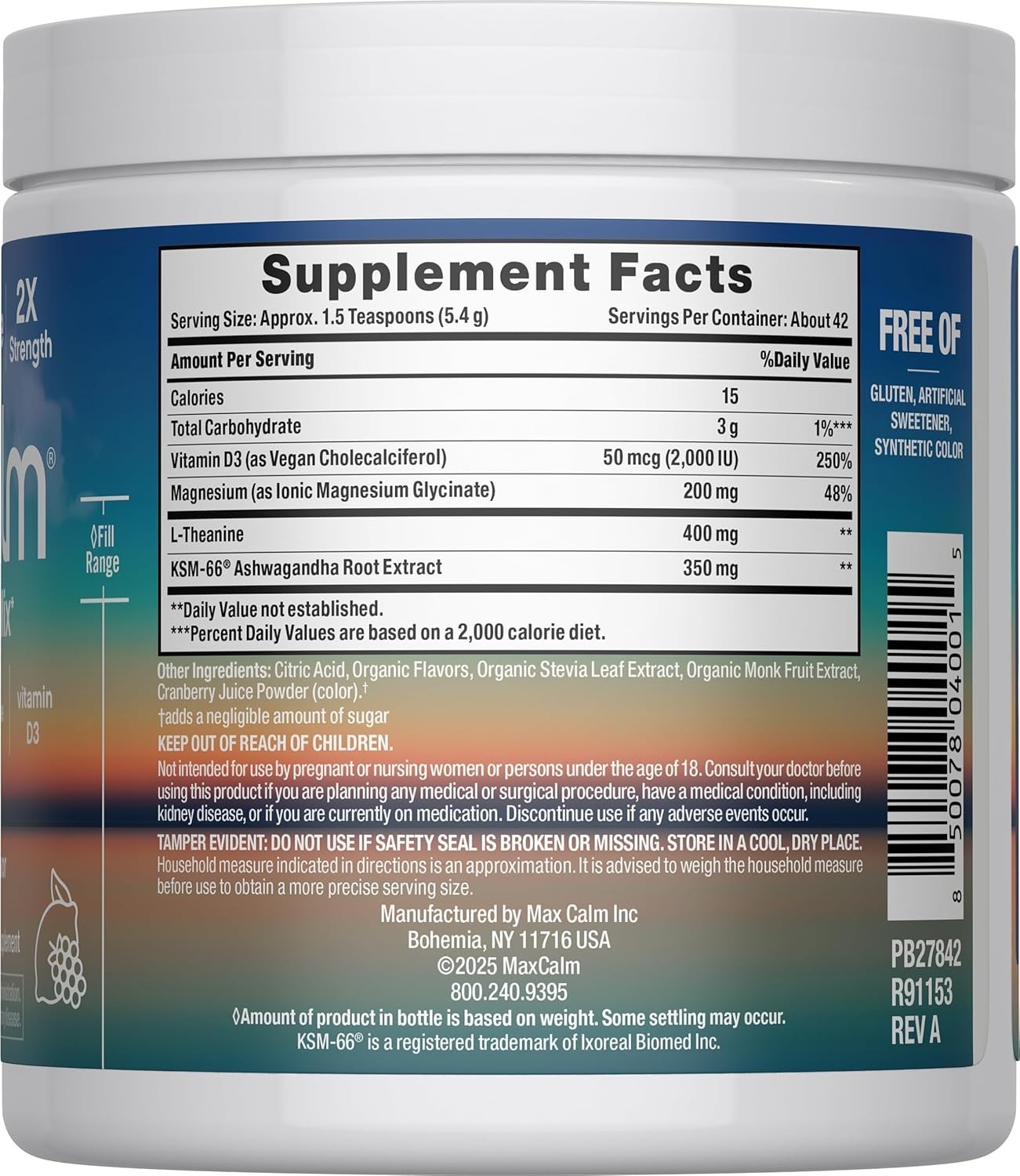 Relaxing Drink Mix | Raspberry-Lemonade Flavor | 8 Ounce (Pack of 1)