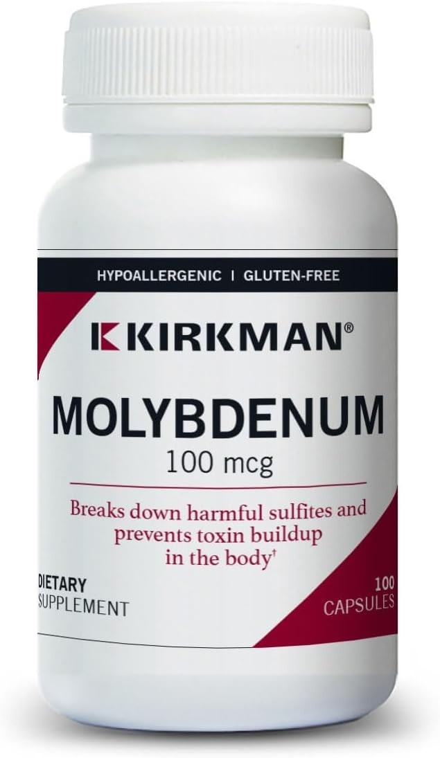 Molybdenum Capsules 100 mcg – 100 Count – Ultra Tested & Hypoallergenic