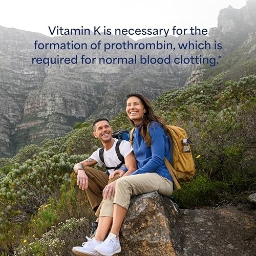 Premium Vitamin K 100Mcg, Dietary Supplement for Bone, Joint, and Blood Clotting