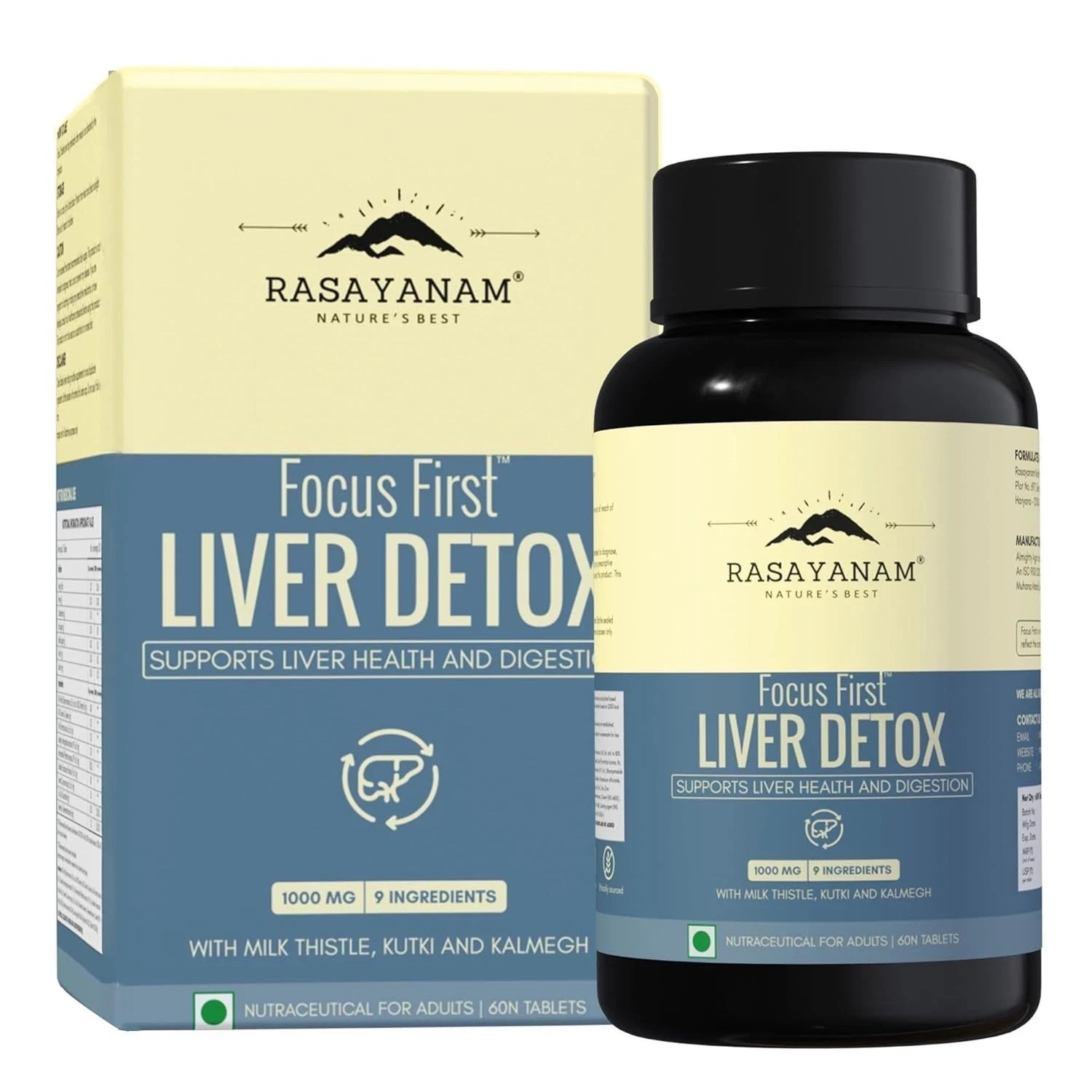 Liver Detox Supplement | Milk Thistle with 80% Silymarin | With 9-Ingredient J84